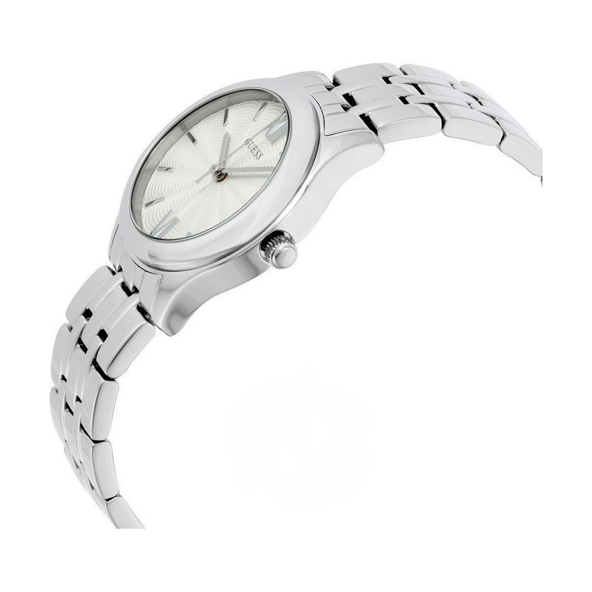 Montre Femme Guess W0769L1 – 32 mm, Acier Inoxydable Argent, Cadran Beige, Quartz