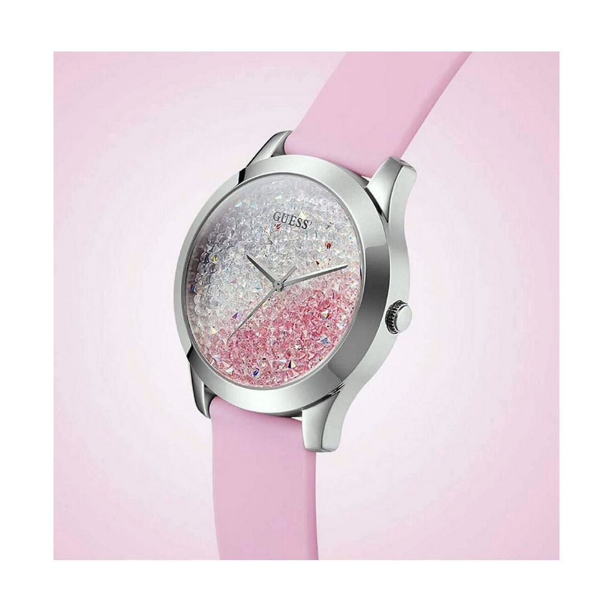 Montre Femme Guess W1223L1 – Élégance Moderne, Quartz & Bracelet Silicone