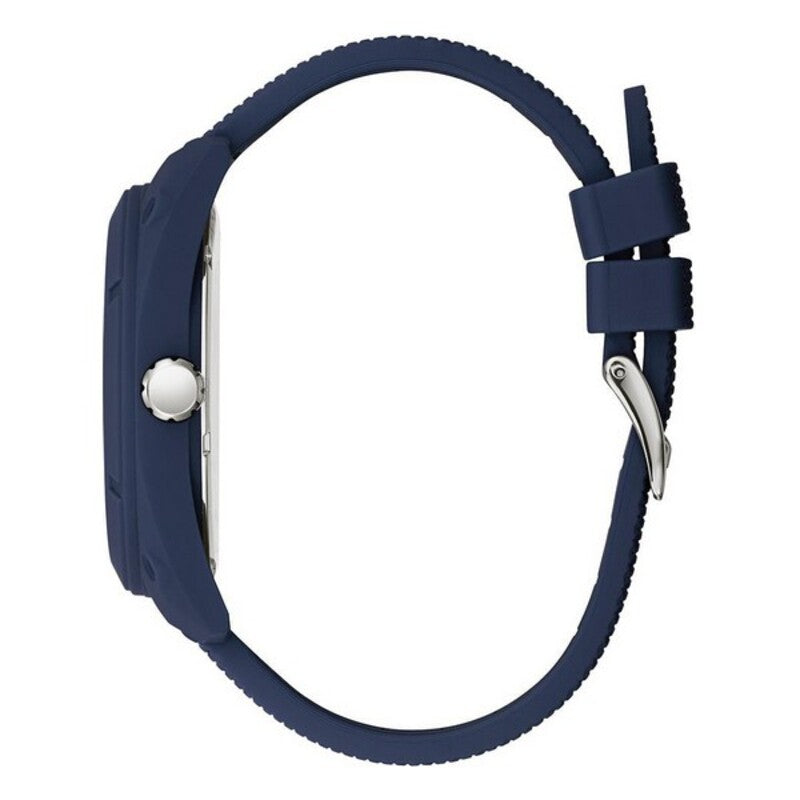 Montre Homme Guess W1256G3 (Ø 46 mm) – Quartz, Design Bleu Sport & Bracelet Caoutchouc