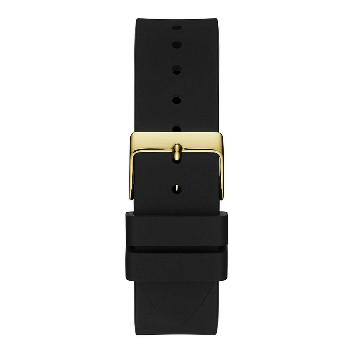 Montre Femme Guess GW0118L1 – 39 mm, Cadran Noir, Bracelet Silicone Noir, Quartz