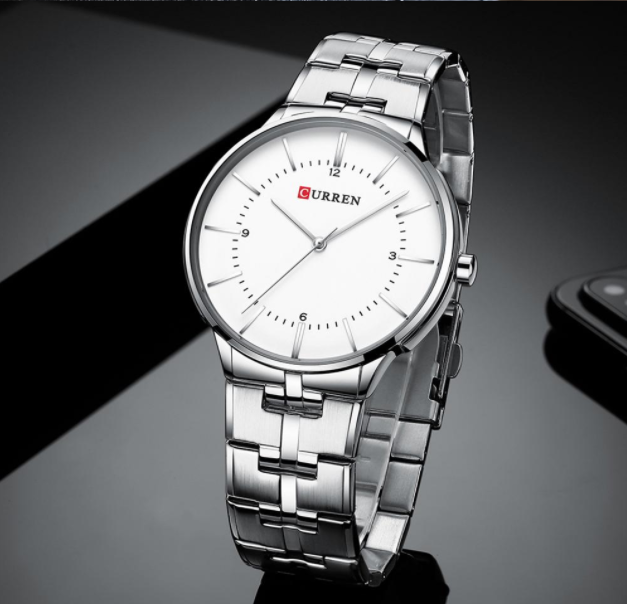 Montre Homme CURREN Discreet Classic Metal I 551171 – Quartz Japonais, Acier Inoxydable, Ø 42 mm, Étanche 30M