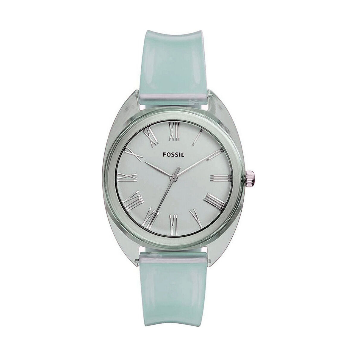 Montre Femme Fossil JUDE (Ø 38 mm) – Quartz, Bracelet Silicone, Étanche 5 ATM