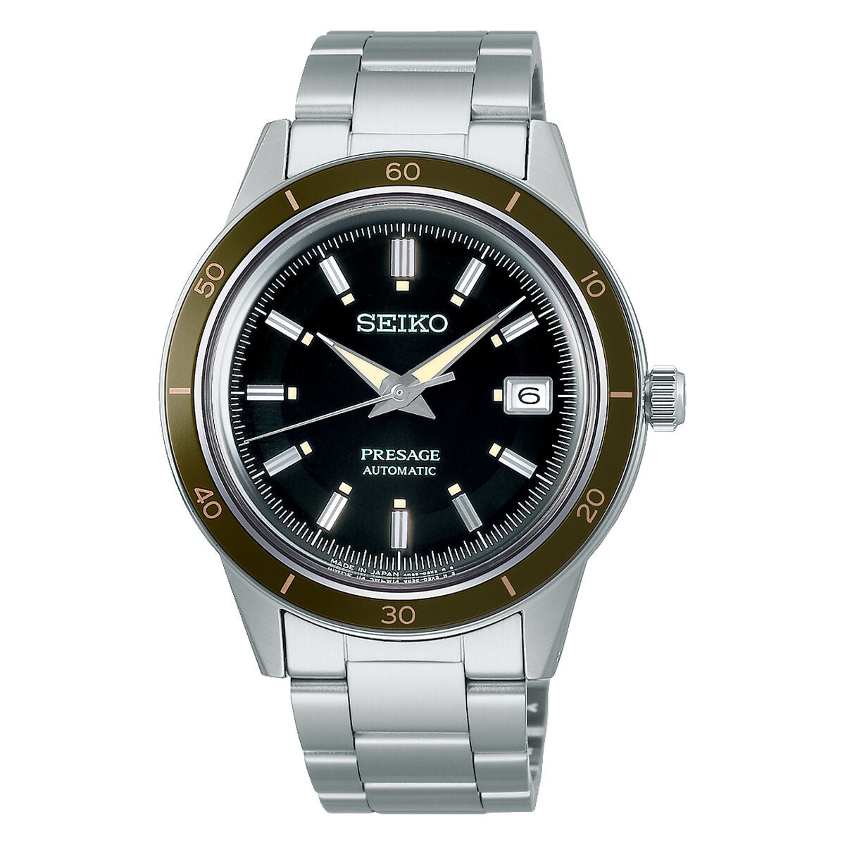 Montre Unisexe Seiko SRPG07J1 (Ø 40,8 mm) – Automatique, Acier Inoxydable Gris, Cadran Noir, Verre Hardlex
