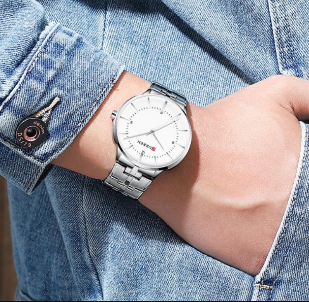 Montre Homme CURREN Discreet Classic Metal I 551171 – Quartz Japonais, Acier Inoxydable, Ø 42 mm, Étanche 30M
