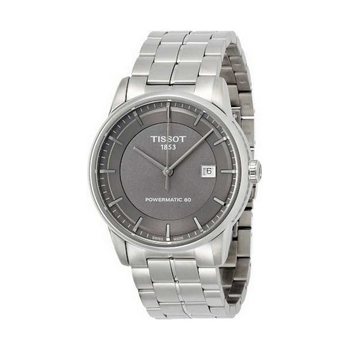 Montre Homme Tissot T-CLASSIC Powermatic 80 (Ø 41 mm) – Automatique Suisse, Acier Inoxydable, Verre Saphir, Étanche 5 ATM