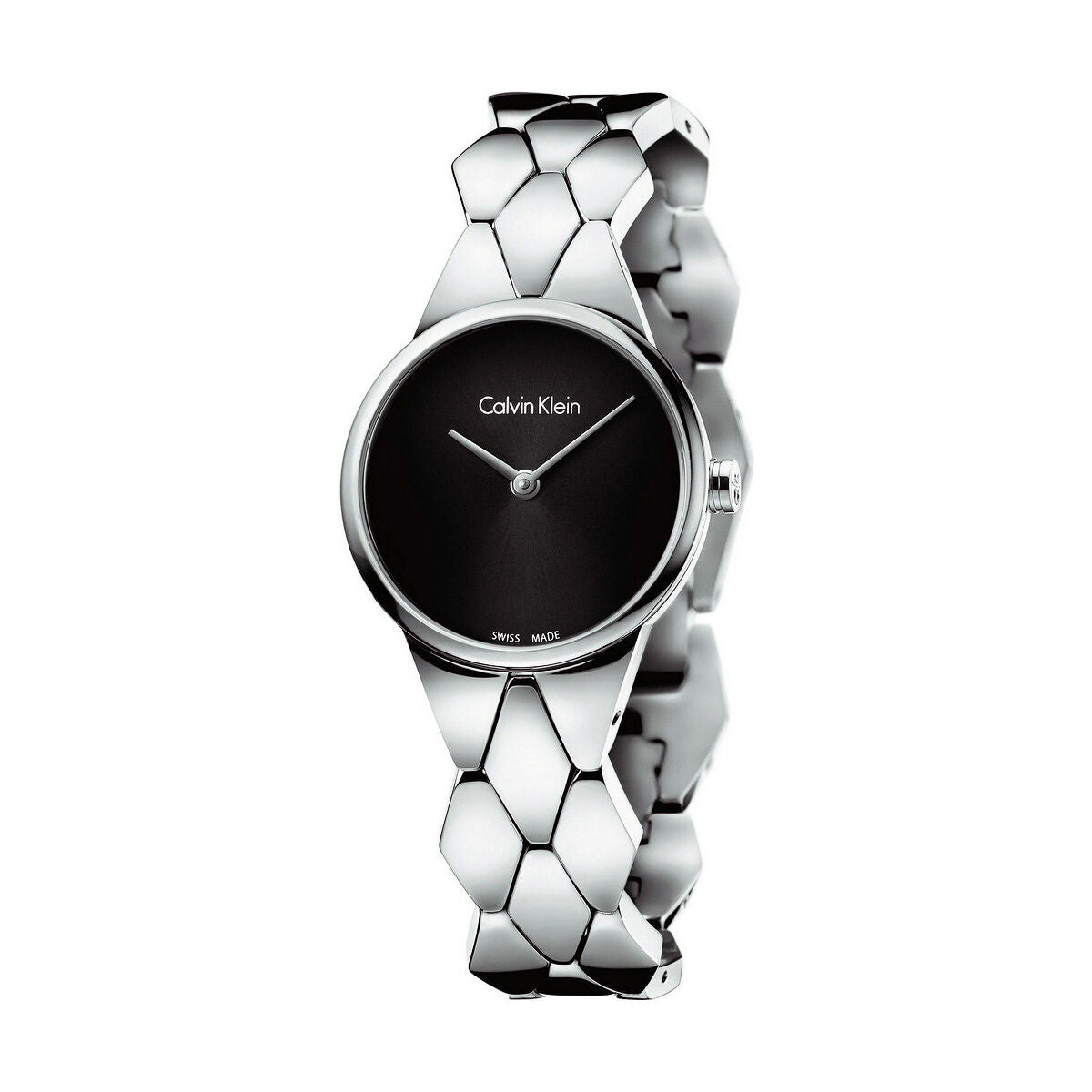 Montre Femme Calvin Klein SNAKE – Quartz, Acier Inoxydable, Ø 28 mm, Étanche 3 ATM