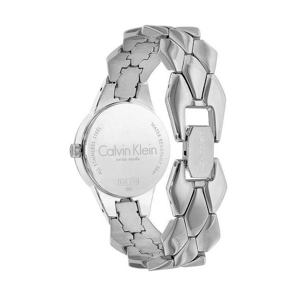Montre Femme Calvin Klein SNAKE – Quartz, Acier Inoxydable, Ø 28 mm, Étanche 3 ATM