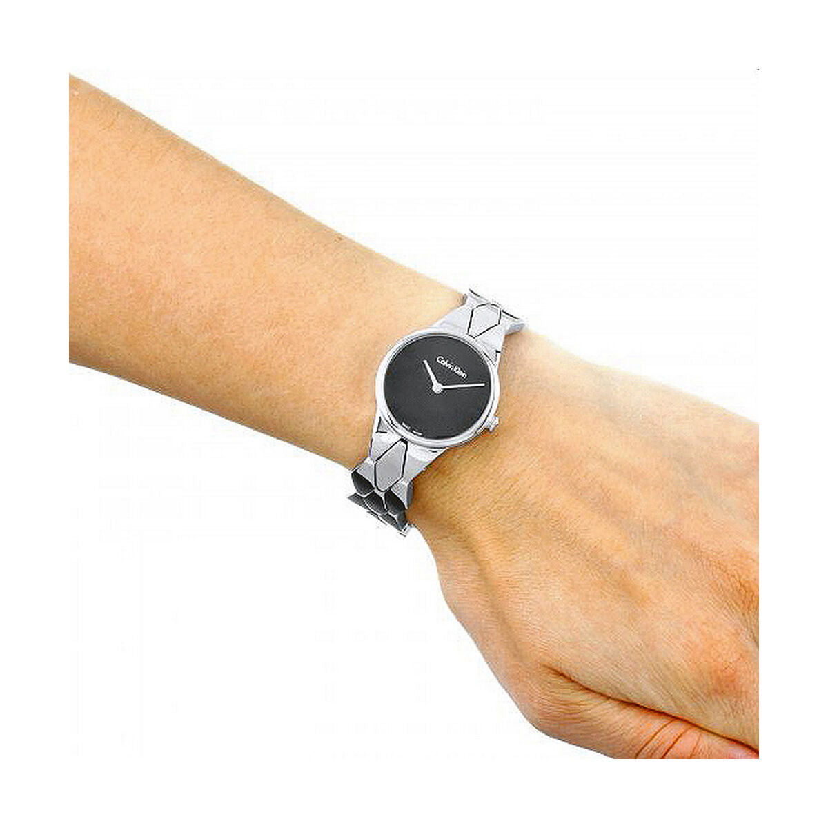 Montre Femme Calvin Klein SNAKE – Quartz, Acier Inoxydable, Ø 28 mm, Étanche 3 ATM