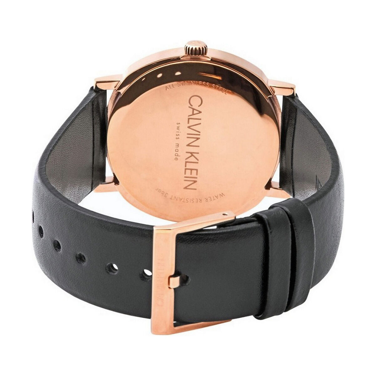Montre Homme Calvin Klein POSH – Élégance Classique & Moderne (Ø 40 mm, Cuir Noir)