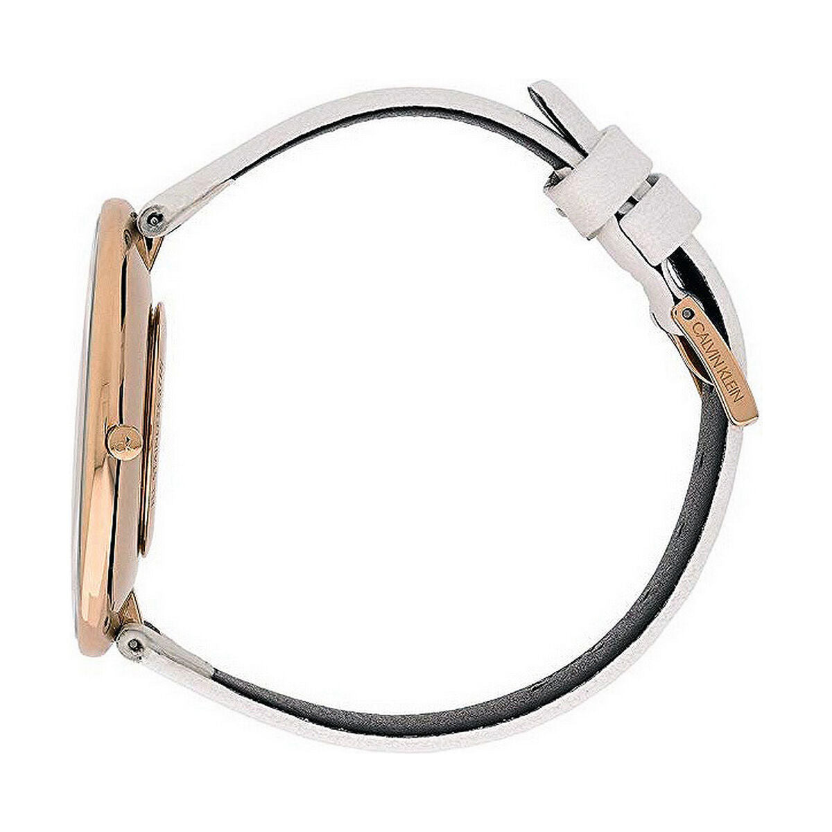Montre Femme Calvin Klein FULL MOON – Quartz, Bracelet Cuir, Étanche 3 ATM