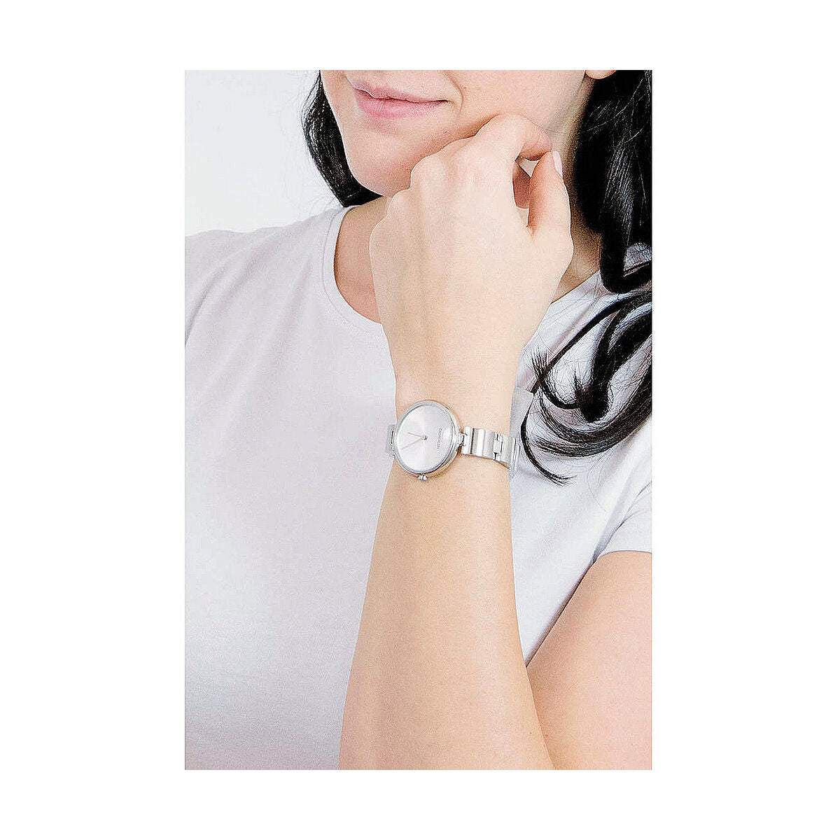 Montre Femme Calvin Klein WAVY (Ø 32 mm) – Quartz, Bracelet Acier, Étanche 3 ATM
