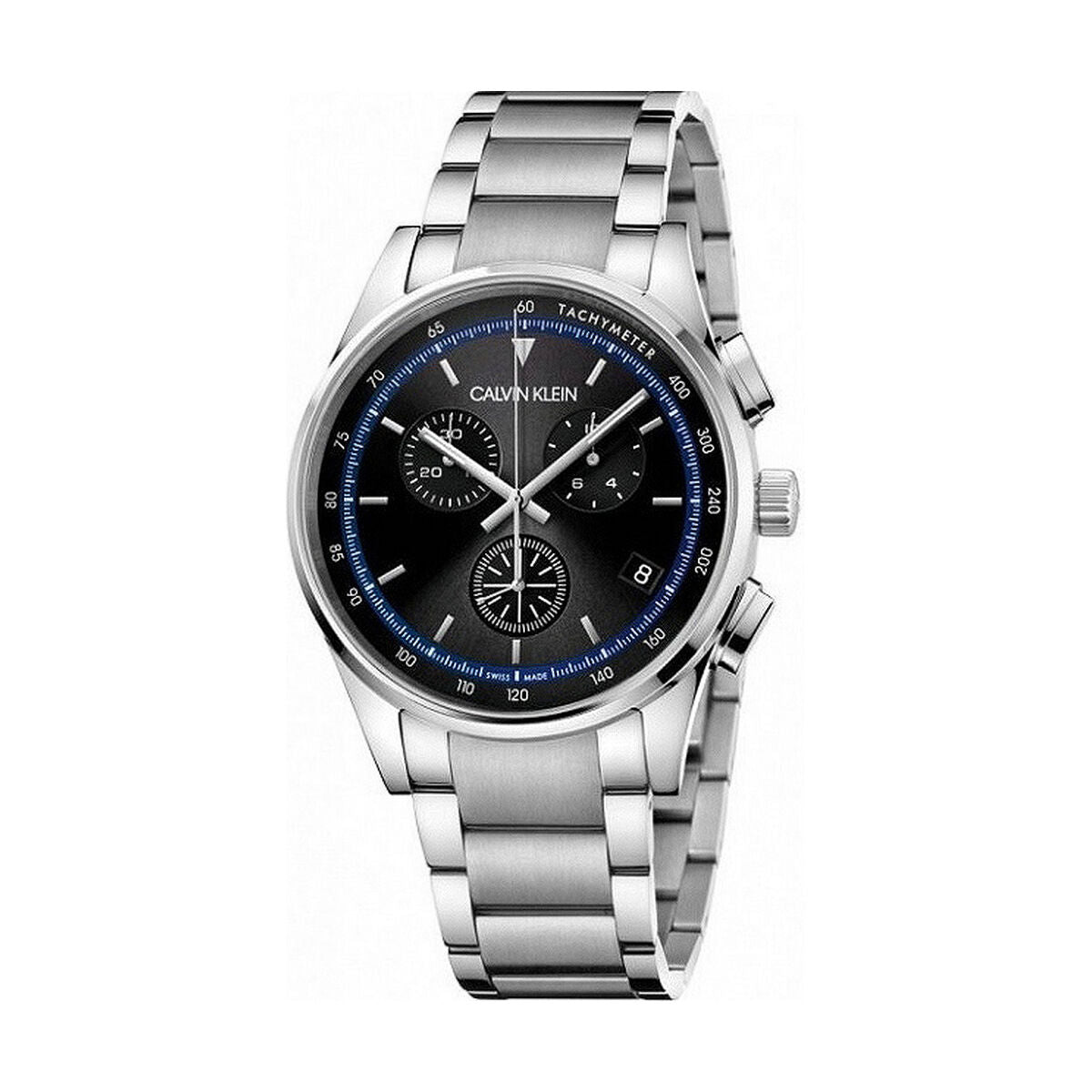 Montre Homme Calvin Klein COMPLETION – Quartz Chronographe, Acier Inoxydable, Ø 43 mm, Verre Saphir – Étanche 5 ATM