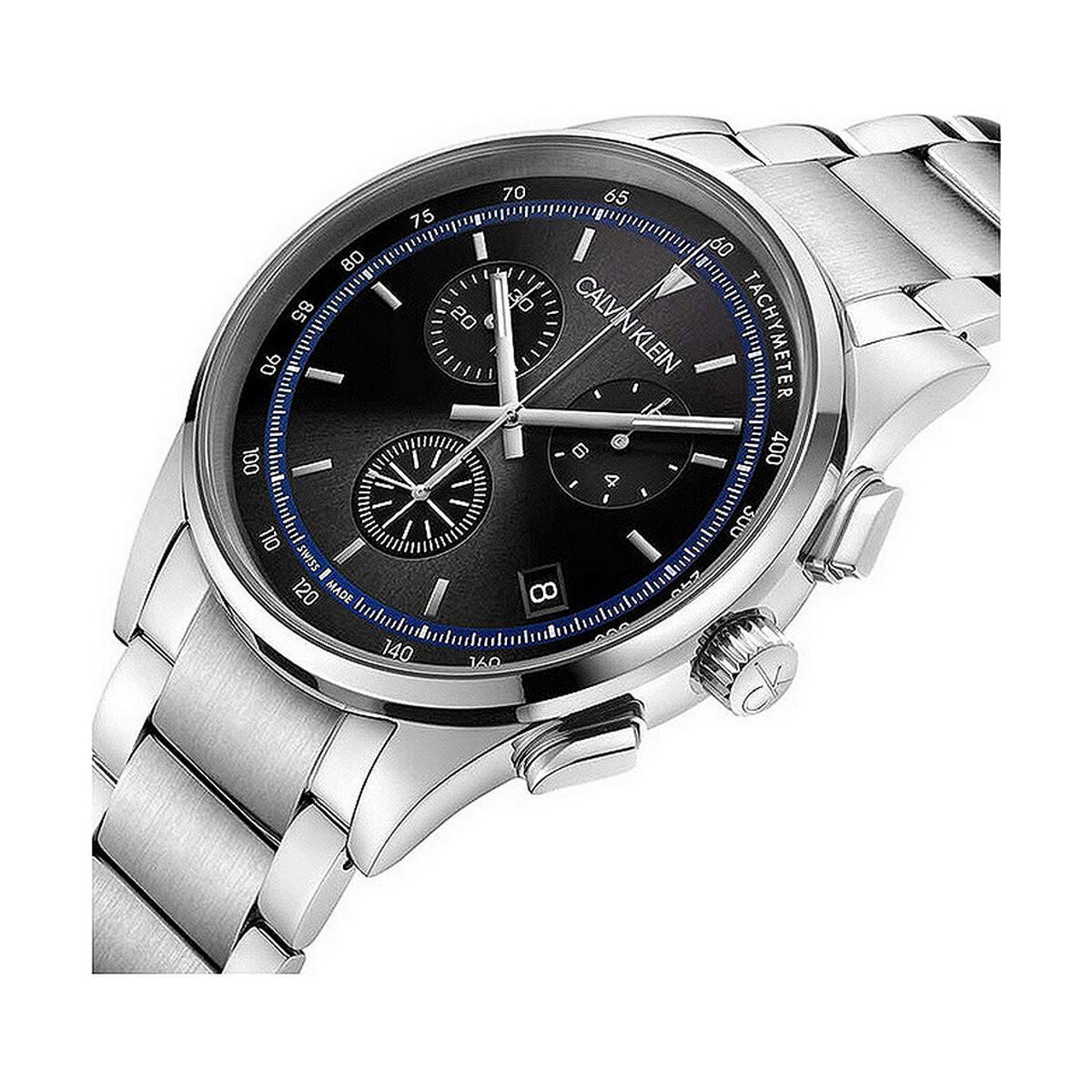 Montre Homme Calvin Klein COMPLETION – Quartz Chronographe, Acier Inoxydable, Ø 43 mm, Verre Saphir – Étanche 5 ATM