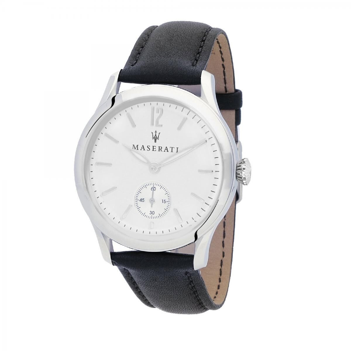 Montre Homme Maserati TRADIZIONE R8851125003 (Ø 40 mm) – Quartz, Bracelet Cuir, Étanche 5 ATM