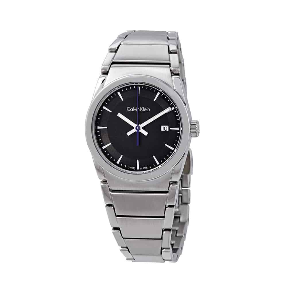 Montre Femme Calvin Klein K6K33143 – Acier Inoxydable Gris, Quartz, Étanche 5 ATM, Ø 30 mm
