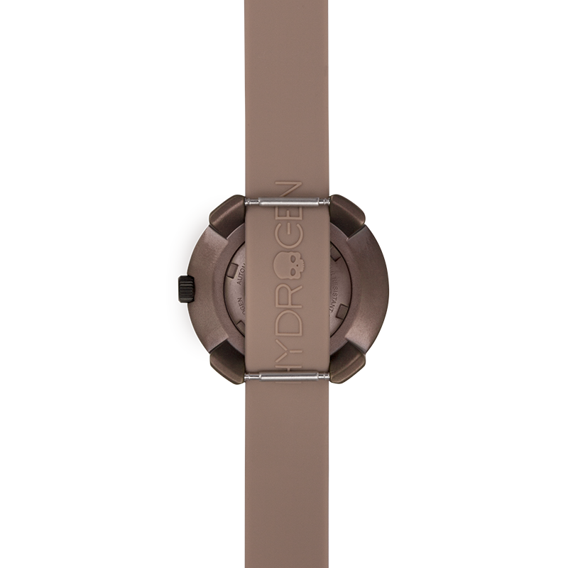 Montre Vista Numero All Brown (Ø 29 mm) – Acier Brun Ionisé, Cadran Marron, Bracelet Silicone Marron Monobloc