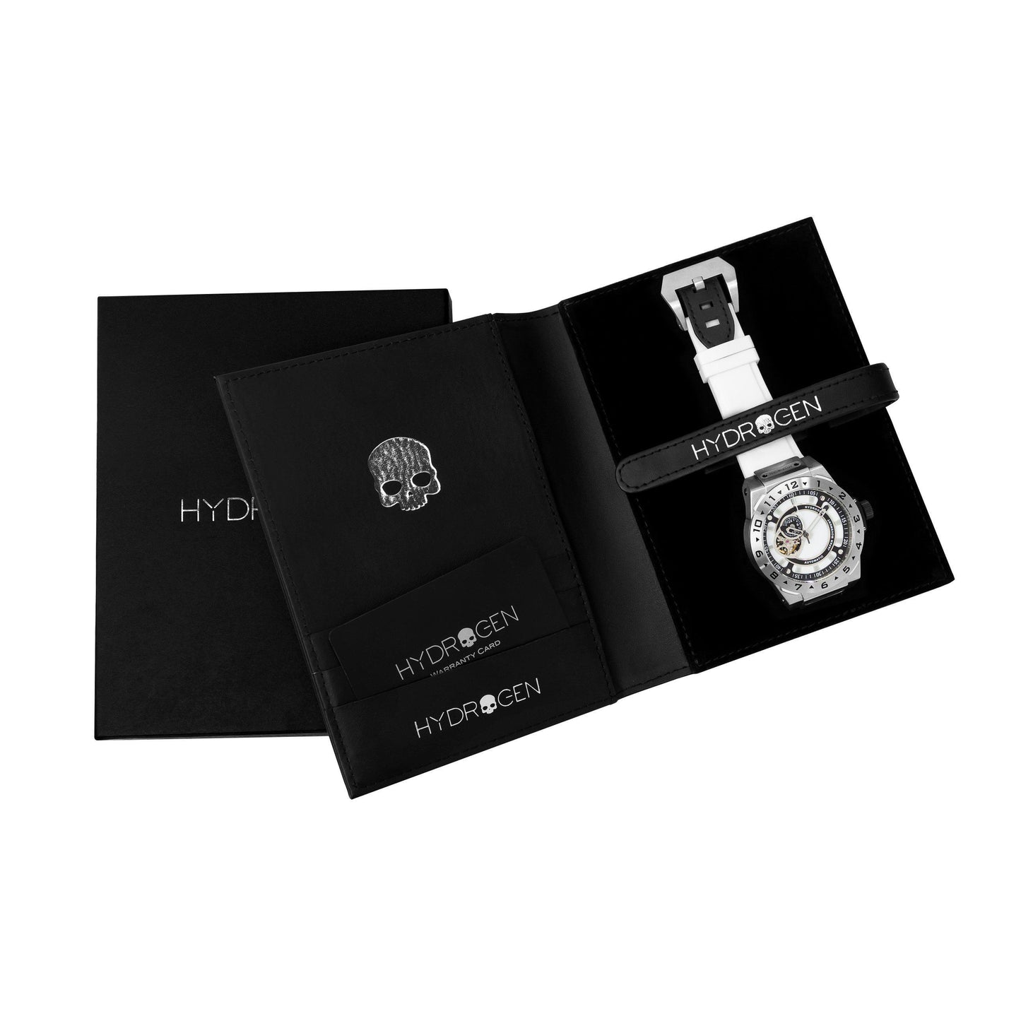 Montre Vento Silver White – Automatique NH39 Japon, Open Heart, Acier Inoxydable, Cadran & Bracelet Blancs