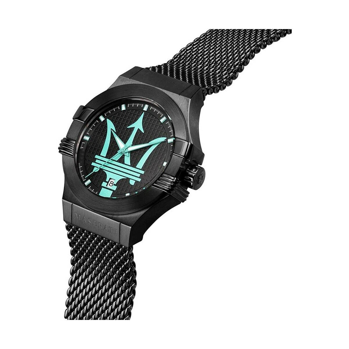 Montre Homme Maserati R8853144002 (Ø 44 mm) – Quartz, Acier Inoxydable Noir, Étanche 10 ATM