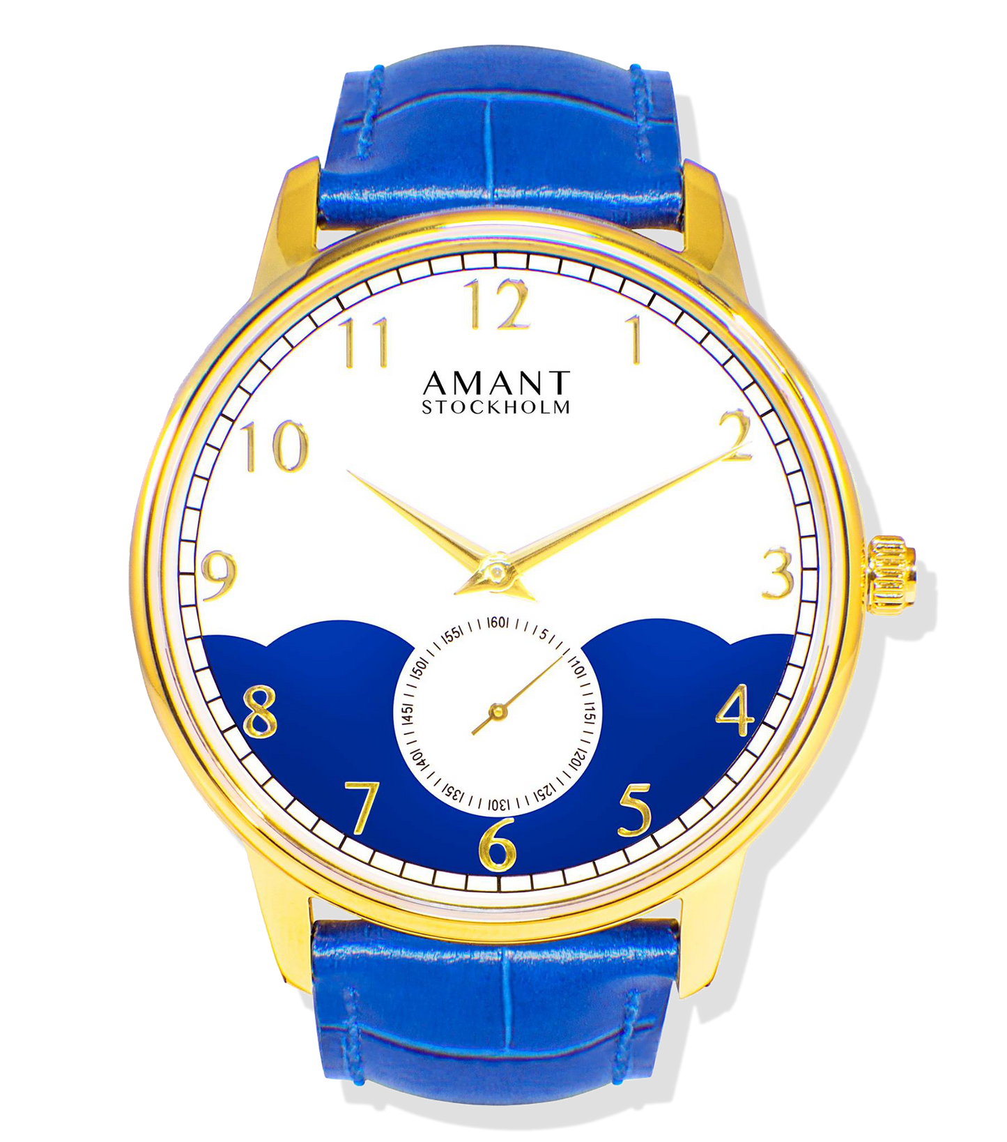 Montre Amant Stockholm – Ultra Slim 7 mm, Acier Inoxydable, Verre Saphir, Bracelet Cuir Italien, Étanche 5 ATM