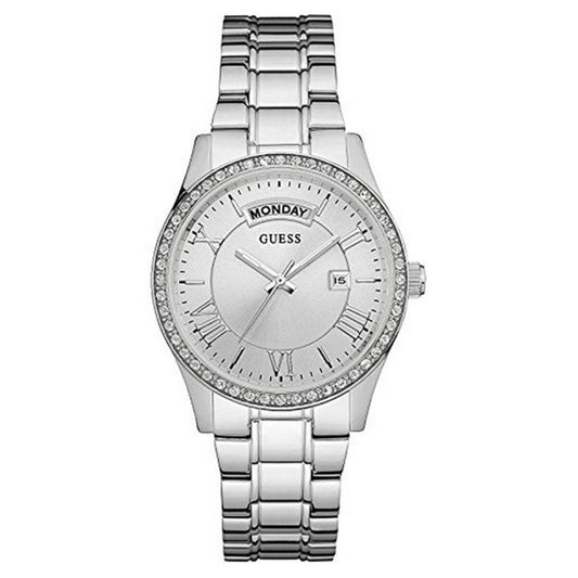 Montre Femme Guess W0764L1 – 38 mm, Acier Inoxydable Argent, Quartz, Cadran Argenté
