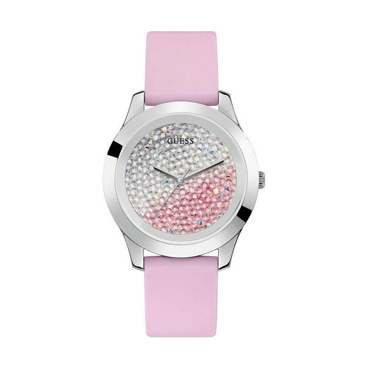 Montre Femme Guess W1223L1 – Élégance Moderne, Quartz & Bracelet Silicone