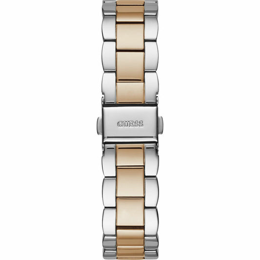 Montre Femme Guess W1290L2 – 36 mm, Acier Rose, Cadran Blanc, Quartz, Étanche 3 ATM
