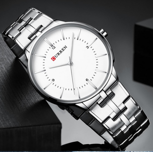 Montre Homme CURREN Discreet Classic Metal I 551171 – Quartz Japonais, Acier Inoxydable, Ø 42 mm, Étanche 30M