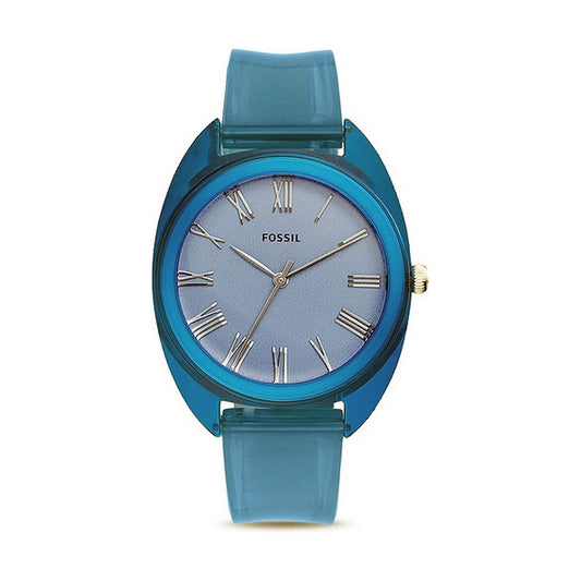 Montre Femme Fossil JUDE (Ø 38 mm) – Quartz, Bracelet Silicone, Étanche 5 ATM