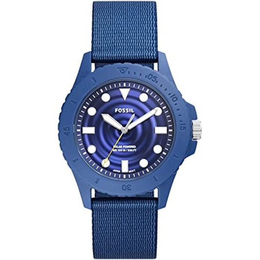 Montre Homme Fossil FB-01 – Solaire, Étanche 10 ATM, Verre Minéral