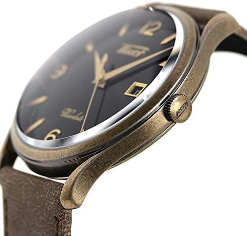 Montre Homme Tissot HERITAGE VISODATE (Ø 40 mm) – Quartz, Bracelet Cuir, Verre Saphir, Étanche 3 ATM