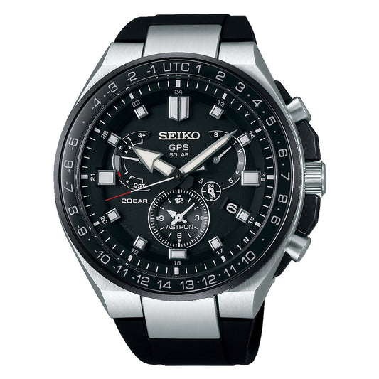 Montre Homme Seiko SSE169J1 – Titanium, Quartz GPS Solaire, Légère & Élégante