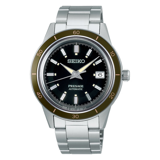 Montre Unisexe Seiko SRPG07J1 (Ø 40,8 mm) – Automatique, Acier Inoxydable Gris, Cadran Noir, Verre Hardlex