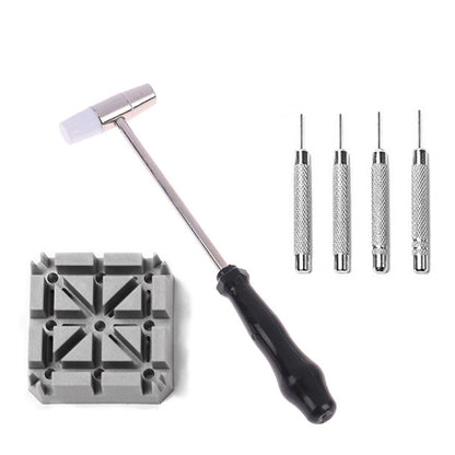 Kit Outils Réparation Montre – Extracteur de Maillons Bracelet avec Marteau, Chasse-Goupilles & Support