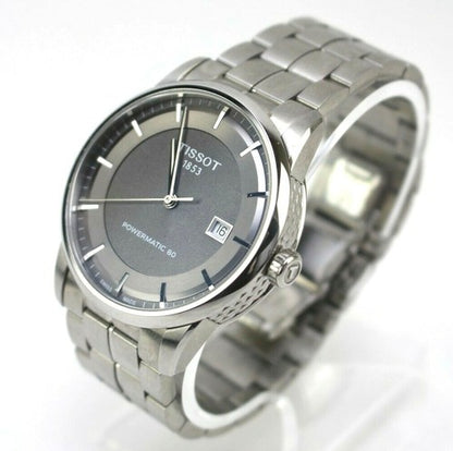 Montre Homme Tissot T-CLASSIC Powermatic 80 (Ø 41 mm) – Automatique Suisse, Acier Inoxydable, Verre Saphir, Étanche 5 ATM