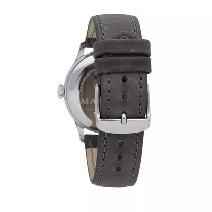 Montre Homme Maserati TRADIZIONE (Ø 40 mm) – Quartz, Bracelet Cuir, Étanche 5 ATM, Cadran Gris