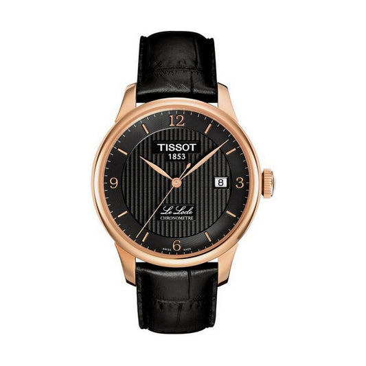 Montre Homme Tissot LE LOCLE (Ø 39 mm) – Automatique Suisse, Bracelet Cuir, Verre Saphir, Étanche 3 ATM