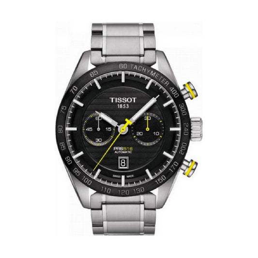 Montre Homme Tissot PRS 516 (Ø 45 mm) – Automatique, Chronographe, Acier Inoxydable, Verre Saphir, Étanche 10 ATM