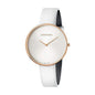 Montre Femme Calvin Klein FULL MOON – Quartz, Bracelet Cuir, Étanche 3 ATM