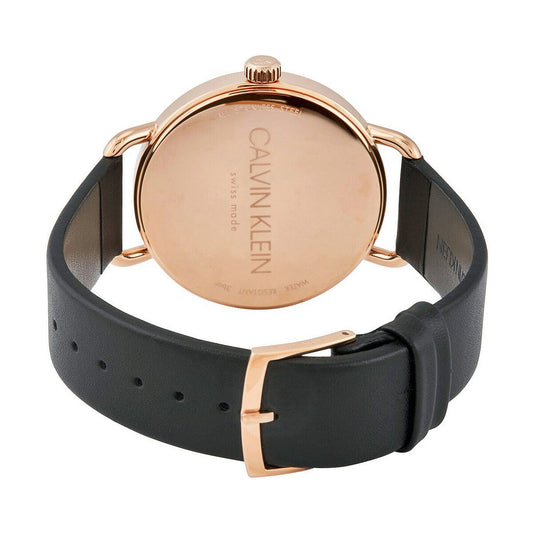 Montre Homme Calvin Klein EVEN – Quartz, Bracelet Cuir, Étanche 3 ATM