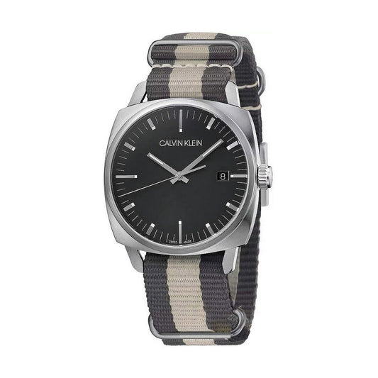 Montre Femme Calvin Klein FRATERNITY (Ø 38,5 mm) – Quartz, Étanche 5 ATM, Bracelet Textile