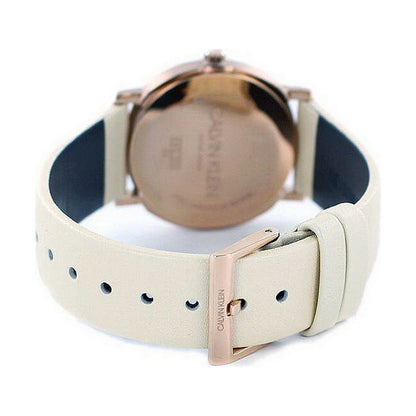 Montre Femme Calvin Klein POSH – Quartz, Ø 32 mm, Bracelet Cuir, Étanche 3 ATM