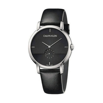 Montre Homme Calvin Klein ESTABLISHED – Quartz, Bracelet Cuir, Ø 43 mm, Étanche 3 ATM