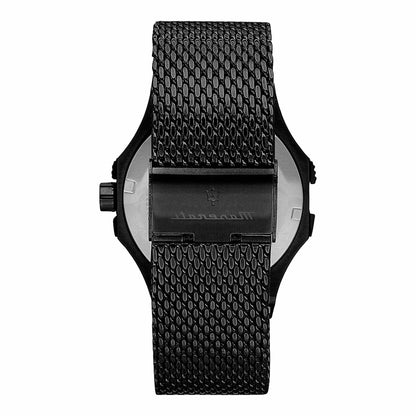 Montre Homme Maserati R8853144002 (Ø 44 mm) – Quartz, Acier Inoxydable Noir, Étanche 10 ATM