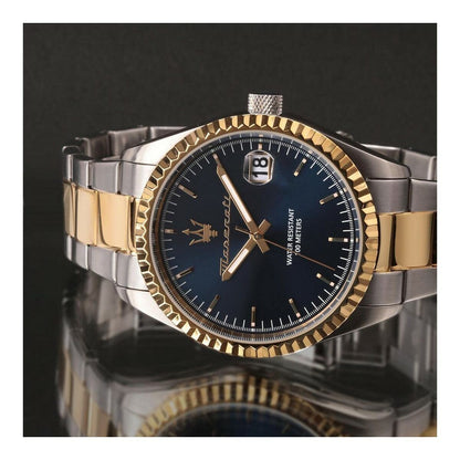 Montre Unisexe Maserati R8853100027 (Ø 43 mm) – Quartz, Acier Inoxydable, Cadran Bleu, Étanche 10 ATM