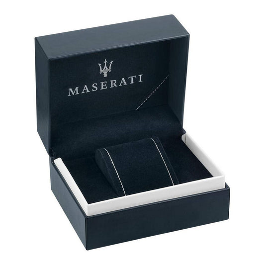 Montre Homme Maserati R8821118009 (Ø 42 mm) – Automatique, Acier Inoxydable Or Rose, Cuir Noir, Verre Saphir, Étanche 10 ATM