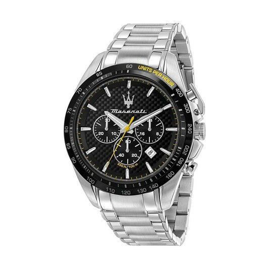 Montre Homme Maserati R8873612042 (Ø 45 mm) – Quartz Chronographe & Date, Acier Inoxydable, Étanche 10 ATM