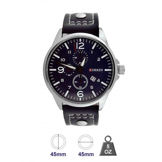 Montre Homme CURREN 81644 – Bracelet en Cuir, Quartz Élégant & Robuste