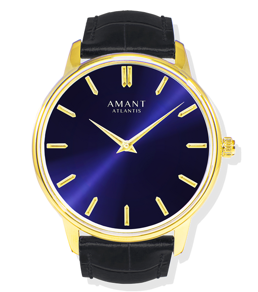 Montre Amant Atlantis – Ultra Slim 6 mm, Acier Inoxydable, Verre Saphir, Étanche 5 ATM, Garantie Étendue
