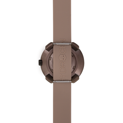 Montre Vista Numero All Brown (Ø 29 mm) – Acier Brun Ionisé, Cadran Marron, Bracelet Silicone Marron Monobloc
