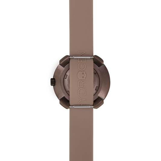 Montre Vista Numero All Brown (Ø 29 mm) – Acier Brun Ionisé, Cadran Marron, Bracelet Silicone Marron Monobloc